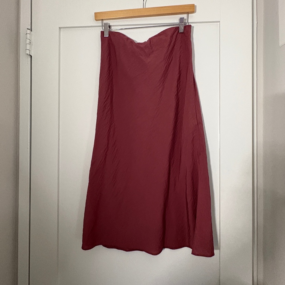 Madewell Layton Burgundy Skirt